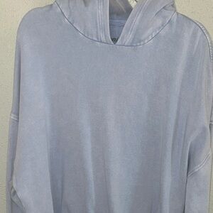 Aerie Soft Stonewashed Blue Hoodie
